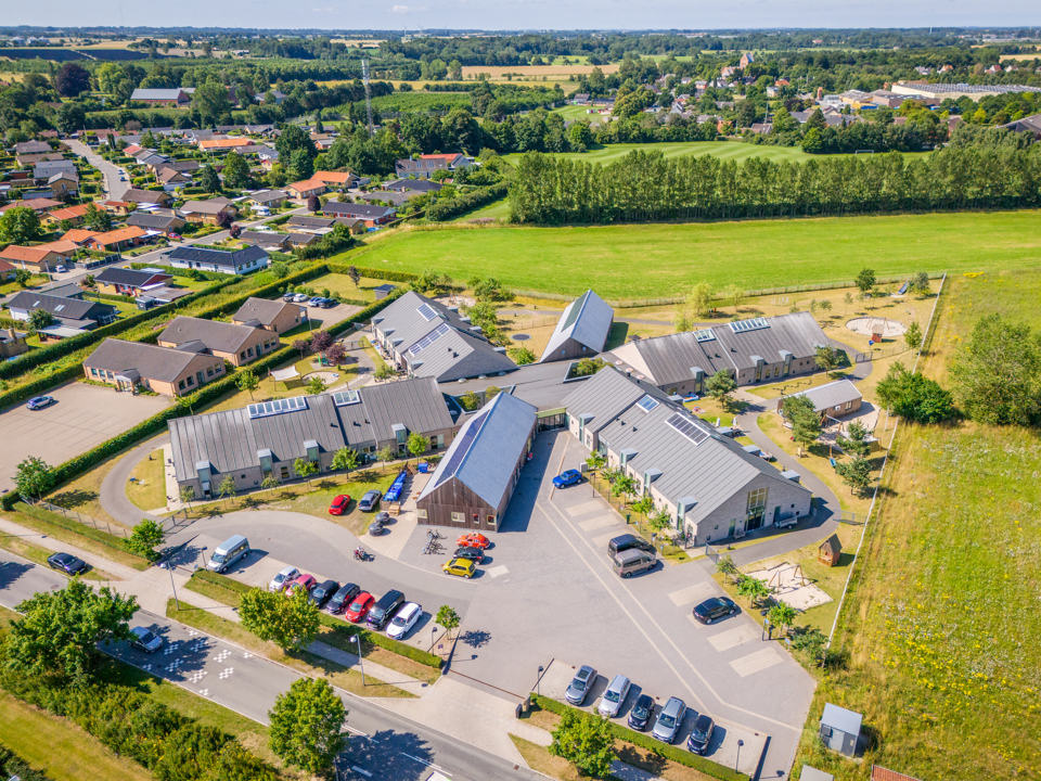 Børnehuset Stjernen set fra luften